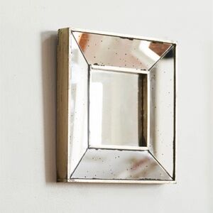 Birch Lane Distressed Square Wall Mirror, 12”, SET OF 4, LIKE NEW